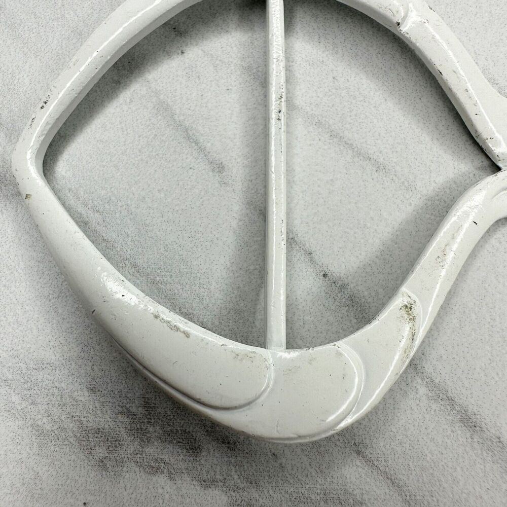 Vintage Metal White Fish Scarf Slide Shirt Tie Bar Belt Buckle - Picture 4 of 10